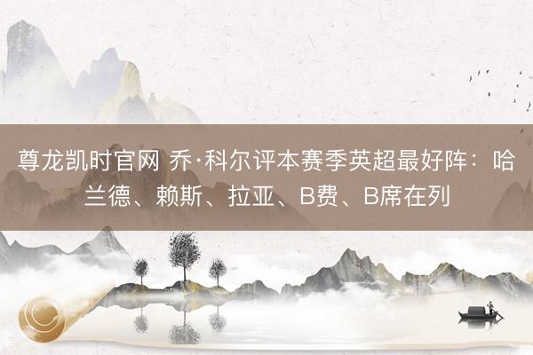 尊龙凯时官网 乔·科尔评本赛季英超最好阵：哈兰德、赖斯、拉亚、B费、B席在列