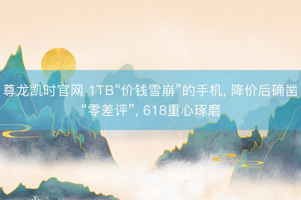 尊龙凯时官网 1TB“价钱雪崩”的手机， 降价后确凿“零差评”， 618重心琢磨