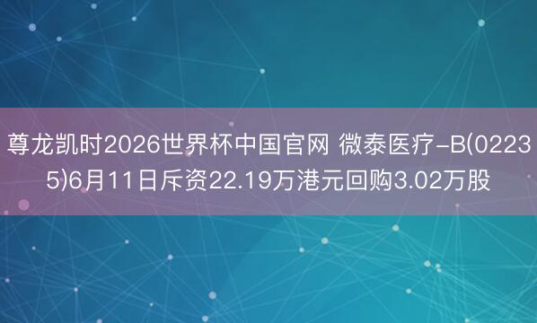 尊龙凯时2026世界杯中国官网 微泰医疗-B(02235)6